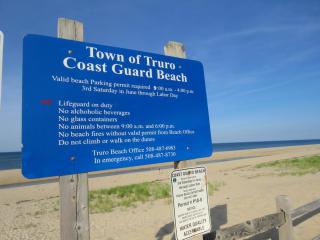 Coast Guard Beach Sign